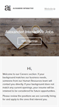 Mobile Screenshot of alexanderinteractive.recruiterbox.com