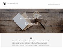Tablet Screenshot of alexanderinteractive.recruiterbox.com